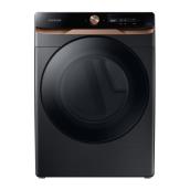 Samsung 7.5-cu. ft. Reversible Side Swing Door Stackable Electric Dryer (Black Stainless Steel)