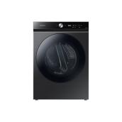 Samsung Bespoke 7.5-cu ft Reversible Side Swing Door Stackable Black Stainless Steel Electric Dryer
