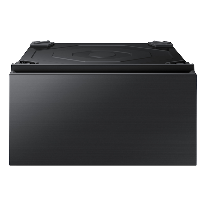 Piédestal universel pour laveuse et sécheuse Bespoke de Samsung de 15 po x 27 po (inox noir)