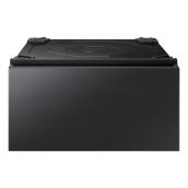 Samsung Bespoke 15-in x 27-in Universal Laundry Pedestal (Black Stainless Steel)