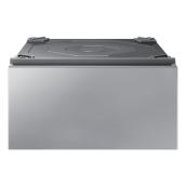 Samsung Bespoke 15-in x 27-in Universal Laundry Pedestal (Stainless Steel)