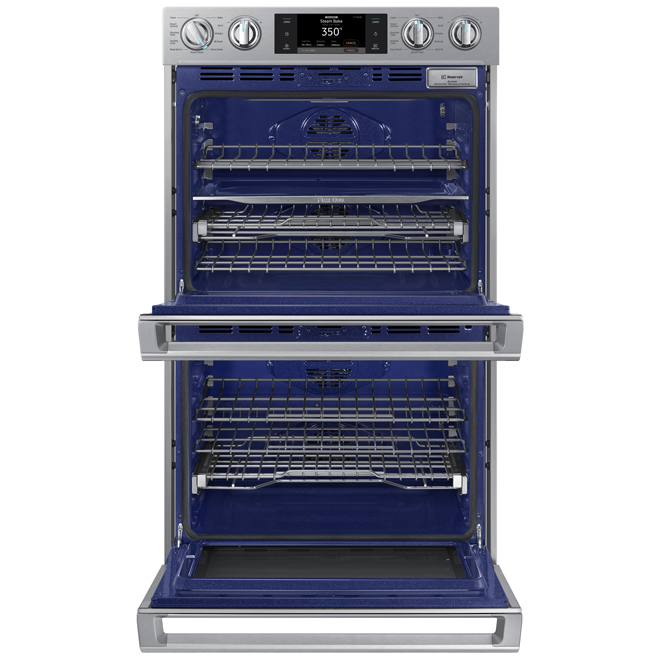 Samsung 30in Smart Double Wall Oven with Steam Cook & True Dual