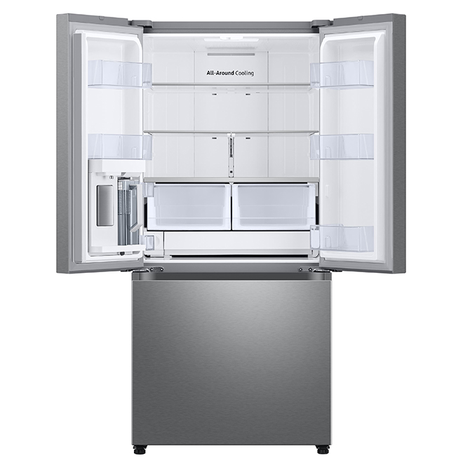 Samsung 33-in Stainless Steel French Door Refrigerator with Internal Water and Ice Dispenser