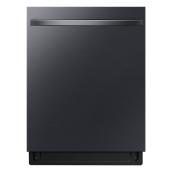 Samsung 24-in Black Matte Steel Built-In Dishwasher with Hidden Controls