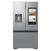 Samsung 36-in Stainless Steel 3-Door French Door Refrigerator with Family Hub and External Ice and Water Dispenser