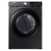 Samsung 7,5-ft³ Reversible Side Swing Door Stackable Electric Dryer Black Stainless Steel Energy Star