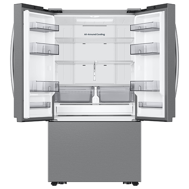 Samsung 27-ft³ Two-Door Counter-Depth French Door Refrigerator Ice Dispenser Smudge-Free Stainless Steel ENERGY STAR®