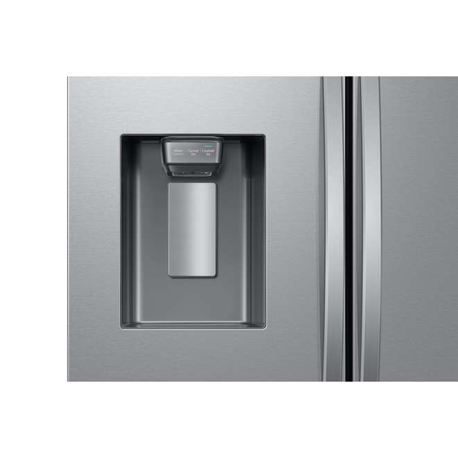 Samsung 25-ft³ Two-Door Counter-Depth French Door Refrigerator Ice Dispenser Door-in-Door Stainless Steel ENERGY STAR®
