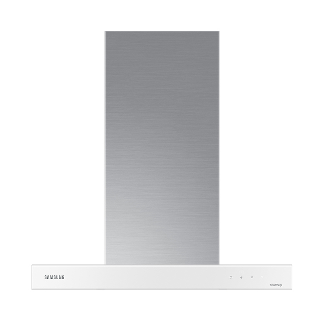 Samsung Bespoke 30-In 630 CFM Convertible Vent White Wall Mount Chimney Hood with Aluminum Mesh Filter