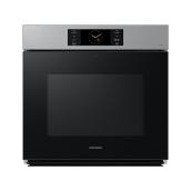 Samsung 5.1-Ft³ Steam and Self-Cleaning Air Fry Single Electric Wall Oven in Stainless Steel