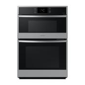 Samsung 6 Series 5.1-Ft³ Steam and Self-Cleaning Air Fry Microwave Wall Oven Combo Stainless Steel
