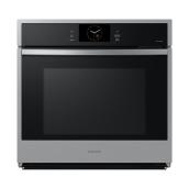 Samsung 5.1-Ft³ Steam and Self-Cleaning Air Fry Single Wall Oven Stainless Steel