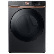 Samsung 7.5-ft³ Black Stainless Steel Electric Dryer with Steam Sanitize - ENERGY STAR®