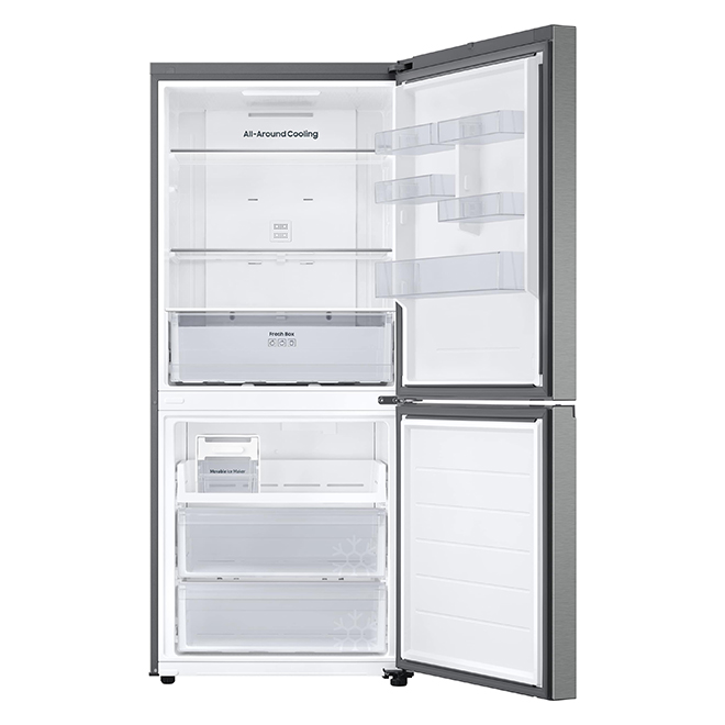 Samsung 16.2-ft³ 30-in Bottom-Freezer Refrigerator - Stainless Steel
