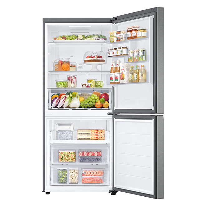 Samsung 16.2-ft³ 30-in Bottom-Freezer Refrigerator - Stainless Steel