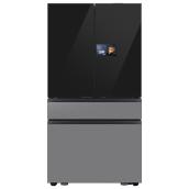 Samsung Bespoke 36-in 23-ft³ 4-Door French-Door Refrigerator with AI Home Screen - Stainless Steel