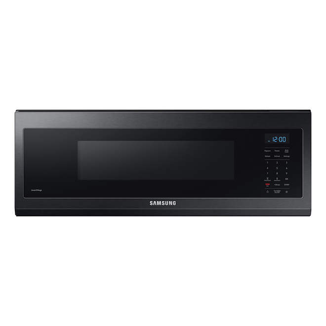 Samsung Smart Over-the-Range Microwave 1.1-cu-ft Slim Design with 400 CFM and 1000 W - Black