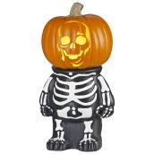 Holiday Living Pumpkin Skeleton Support 10.5-in