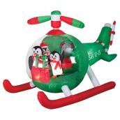 Pingouins en hélicoptère gonflable, 5,3', Multicolore