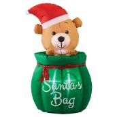 Outdoor Inflatable Bear Cub - Animated - 4' 4