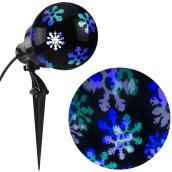 Projecteur lumineux, flocons de neige, multicolore