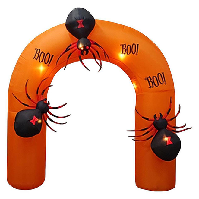 Gemmy Inflatble Arch With Spiders Polyester 11.81 in x 11.81