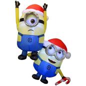 Minions suspendus gonflables avec lumières DEL