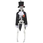 Squelette de marié avec chapeau haut Holiday Living, 16 po