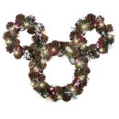 Disney - Mickey Mouse Wreath - Pinecone - 25-in