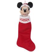 Bas de Noël Mickey Mouse, Disney, peluche et mousse, 21 po, rouge