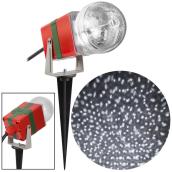 Projecteur de Noël Gemmy, étoile filante, 10 po, blanc