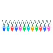 Jeux de lumières de Noël Gemmy ColorMotion Deluxe, 24 lumières, C9, plastique, multicolore