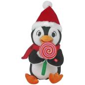 Pingouin en peluche animé avec sucette, Gemmy, 9,8 po