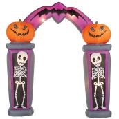 Gemmy 8.5-ft Inflatable Arch with Spooky Jack-O-Lanterns and Skeletons