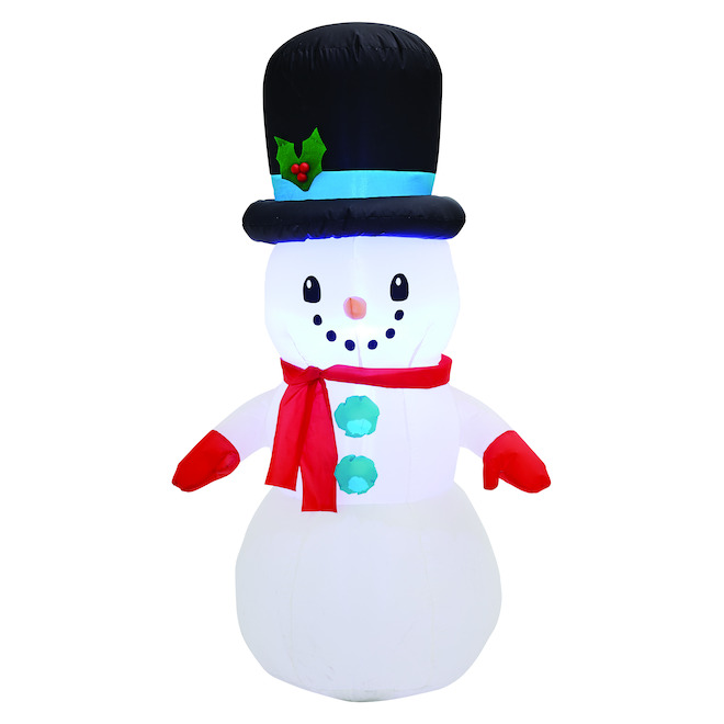 Gemmy 4-ft White Light Snowman Xmas Inflatable