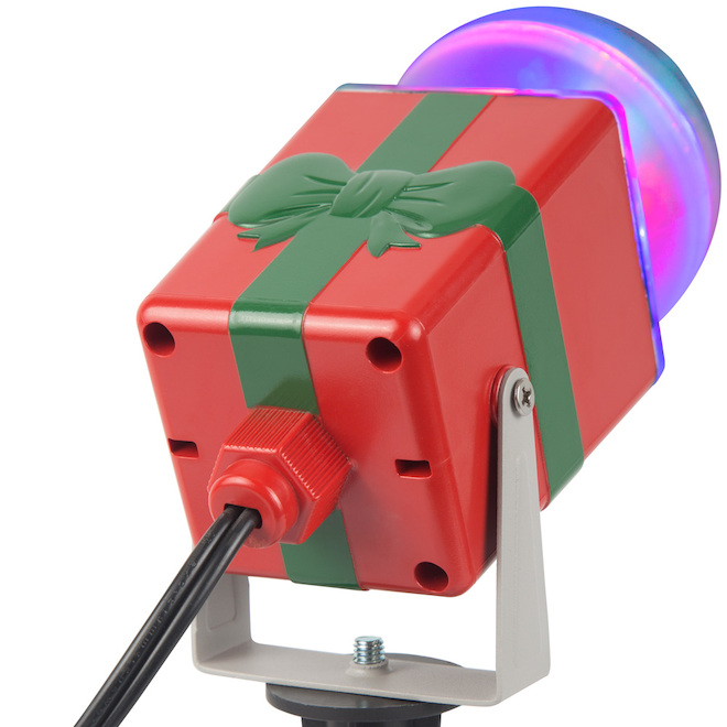 Gemmy LightShow Swirling Multicolor LED Xmas Projector Star Spinner Indoor/Outdoor