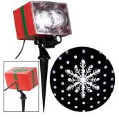Gemmy Lightshow Swirling White Light  LED Snowflake Christmas Projector Indoor/Outdoor