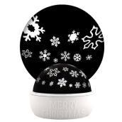 Gemmy Lightshow White Light LED Snowflake Tabletop Christmas Projector Indoor