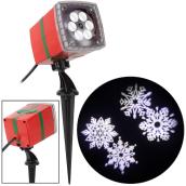 Gemmy Lightshow Swirling White Light LED Snow Storm Christmas Indoor/Outdoor