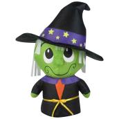 Airdorables Airblown Inflatable Green Witch - 1.7-ft x 1.2-ft x 0.9-ft