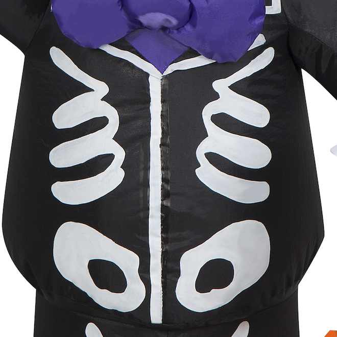 DISNEY Airblown Mickey Mouse in Skeleton Costume - 3.5-ft x 2-ft