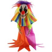 Holiday Living Animatronic Lighted Musical Halloween Bouncing Clown Decoration with Flickering Red LED Lights