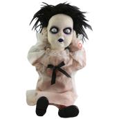 Holiday Living Animatronic Lighted Halloween Scary Doll Decoration with Constant Red LED Lights