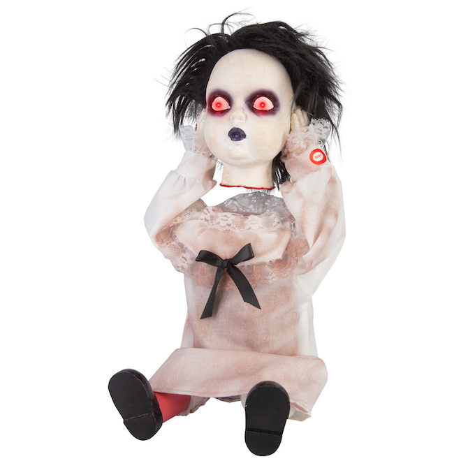 Décoration d'Halloween de poupée effrayante Holiday Living, animé