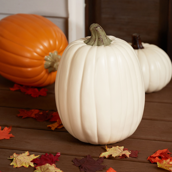 Holiday Living Plastic Fall Craft Pumpkin 13-in 22385