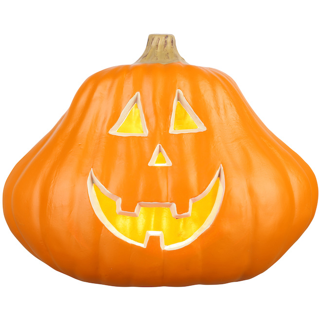 Holiday Living Lighted Halloween Craft Pumpkin with Constant White