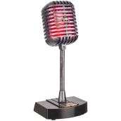 Holiday Living Lighted Musical Halloween Vintage Microphone with Constant Red Lights