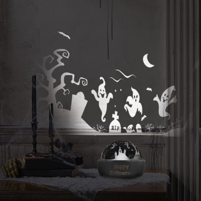 Gemmy Shadowlight Projector Ghosts Battery-Operated 6.3-in