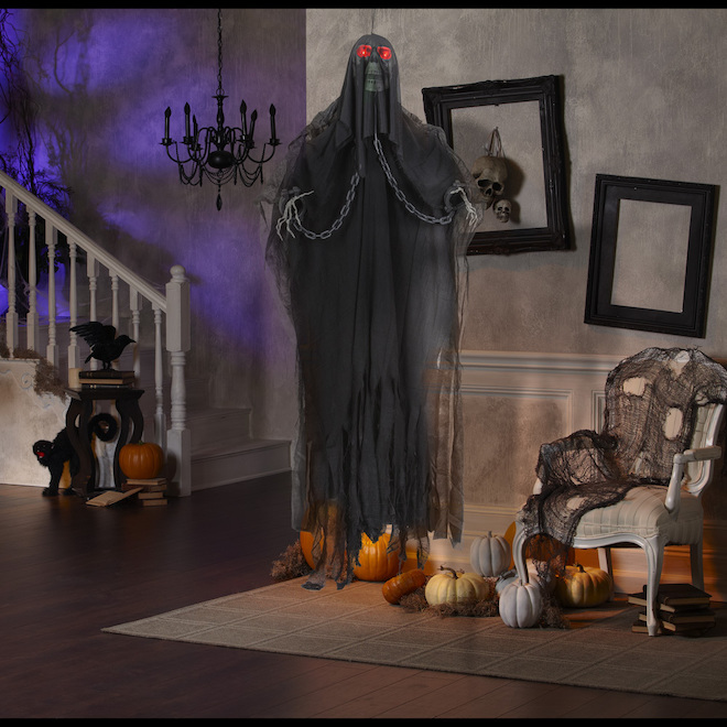 Holiday Living Animated Hanging Reaper in Chains 6-ft