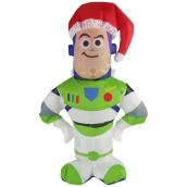 Disney Airdorable Airblown Lighted Buzz Lightyear with Santa Hat - 1.64-ft